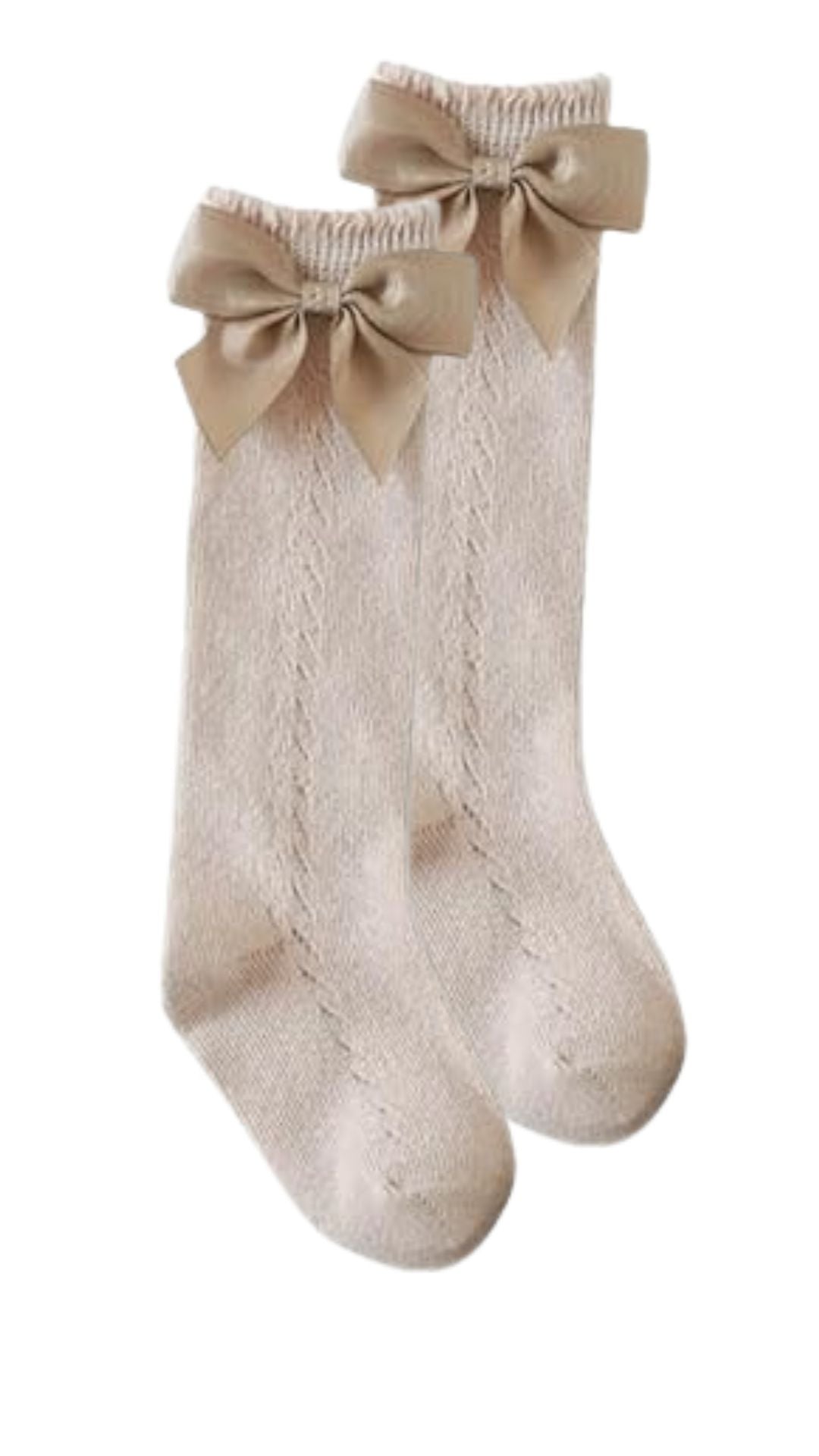 Toddler Knee High Boot Socks with Bow