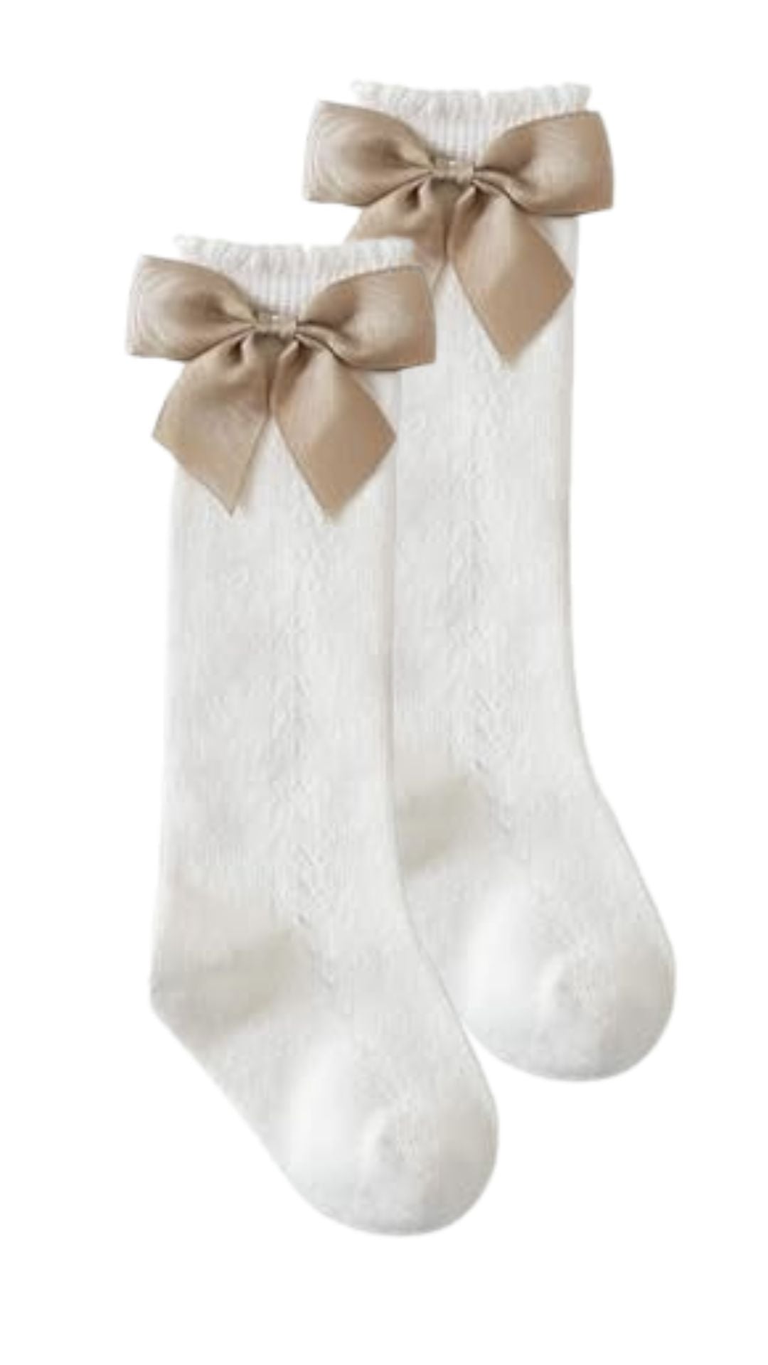 Toddler Knee High Boot Socks with Bow