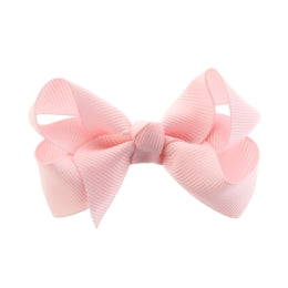 Girls Hair Bows Set of 2 | 2.75 Inch Alligator Clip Hair Accessories | Toddler, Baby, Kids Solid Color Bow Clips