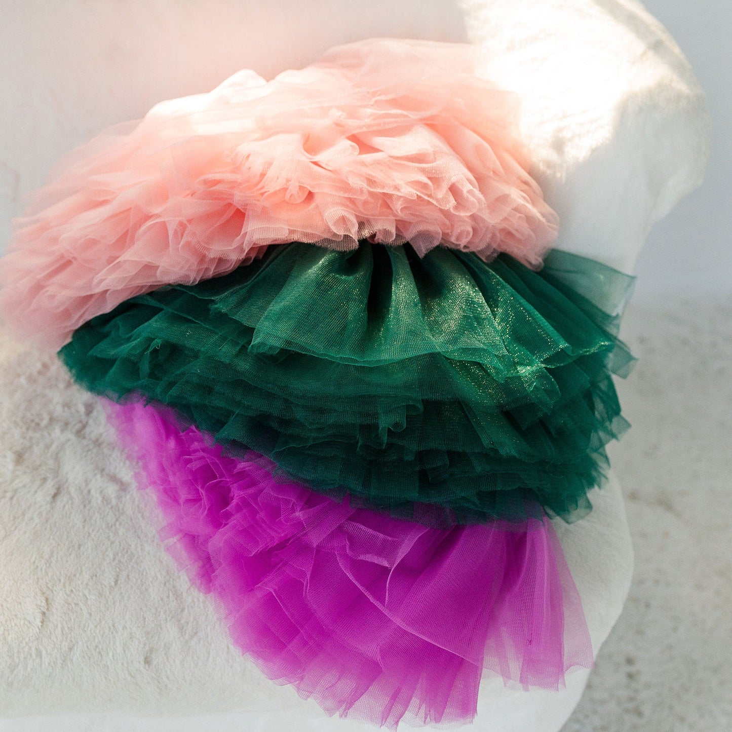 Blush Peachy Pink Holiday Christmas Tutu