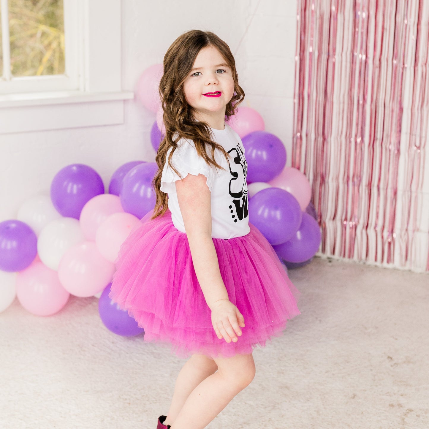 Wild Orchid Full Layed Tutu, Toddler Princess Tutu Skirt, Wild Orchid Kids Tutu