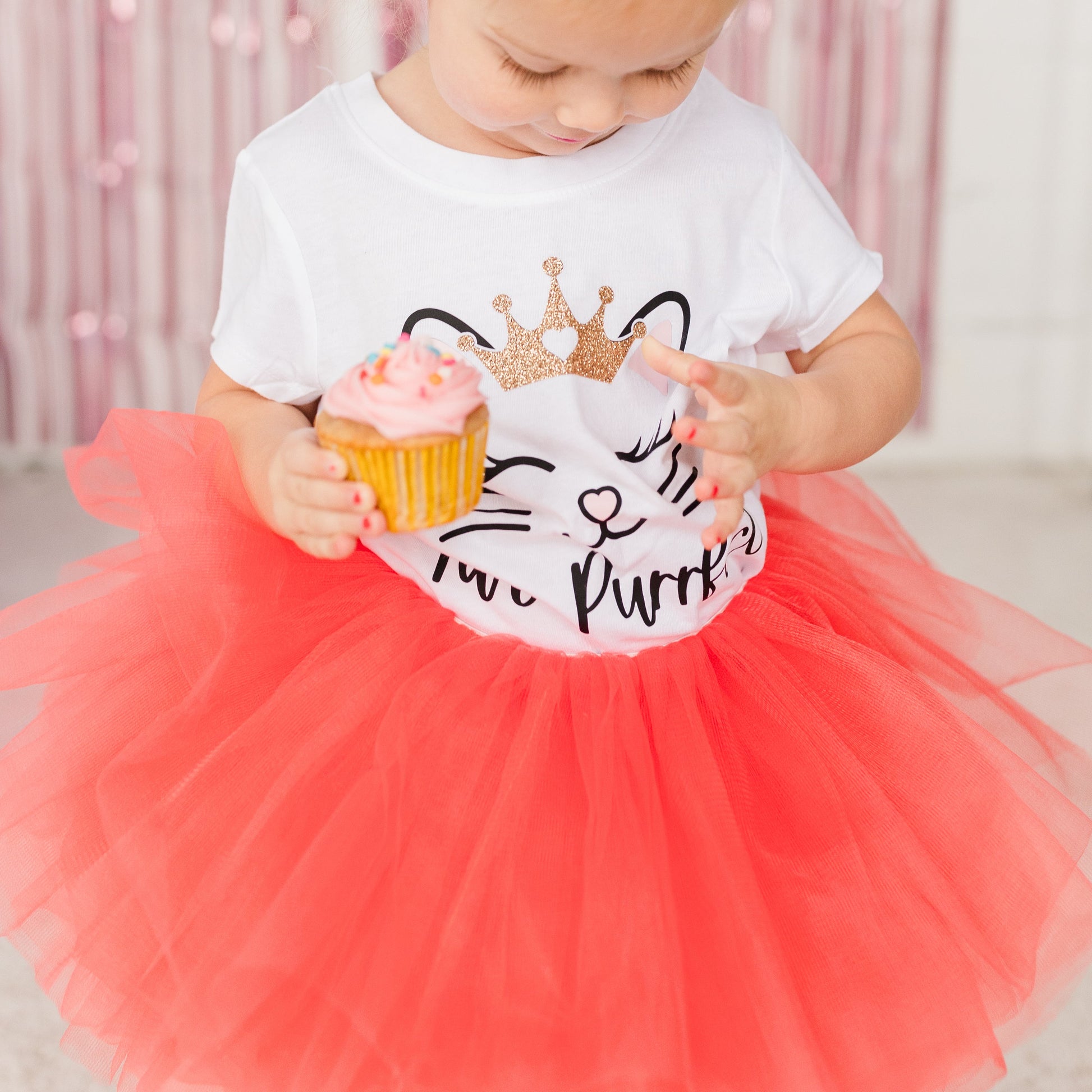 Full Layered Toddler and Young Girl Coral Tutu Skirt is a perfect addition to any littles one wardrobe. Our Coral color is the perfect sunset orange pink. Pair with your magical outfits or birthday celebration outfit.