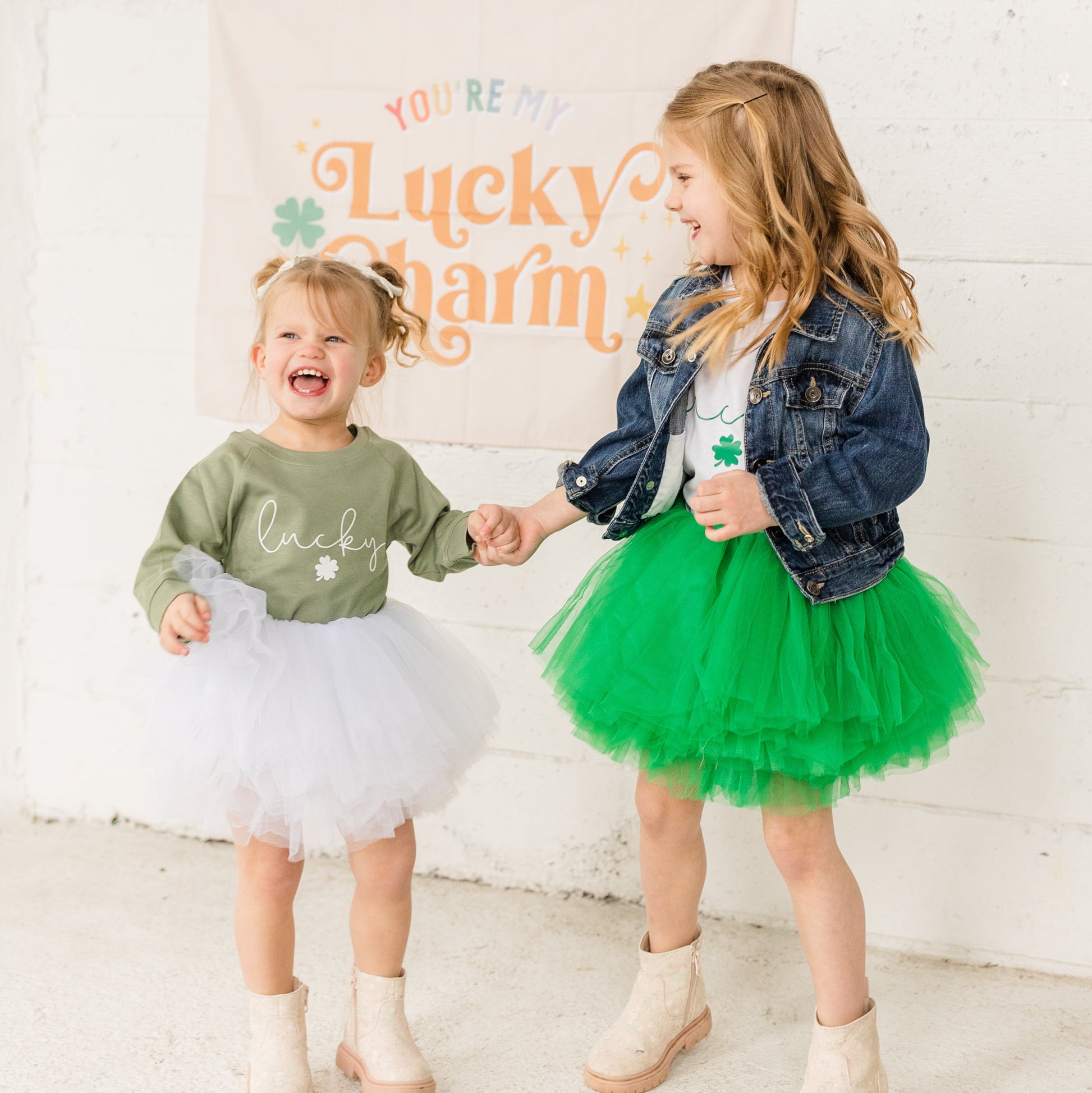 Spring Green Toddler and Young Girl Full Layered Tutu is perfect for St. Patricks Day or Birthday events or everyday! This tutu is fluffy and full with the softest tulle.