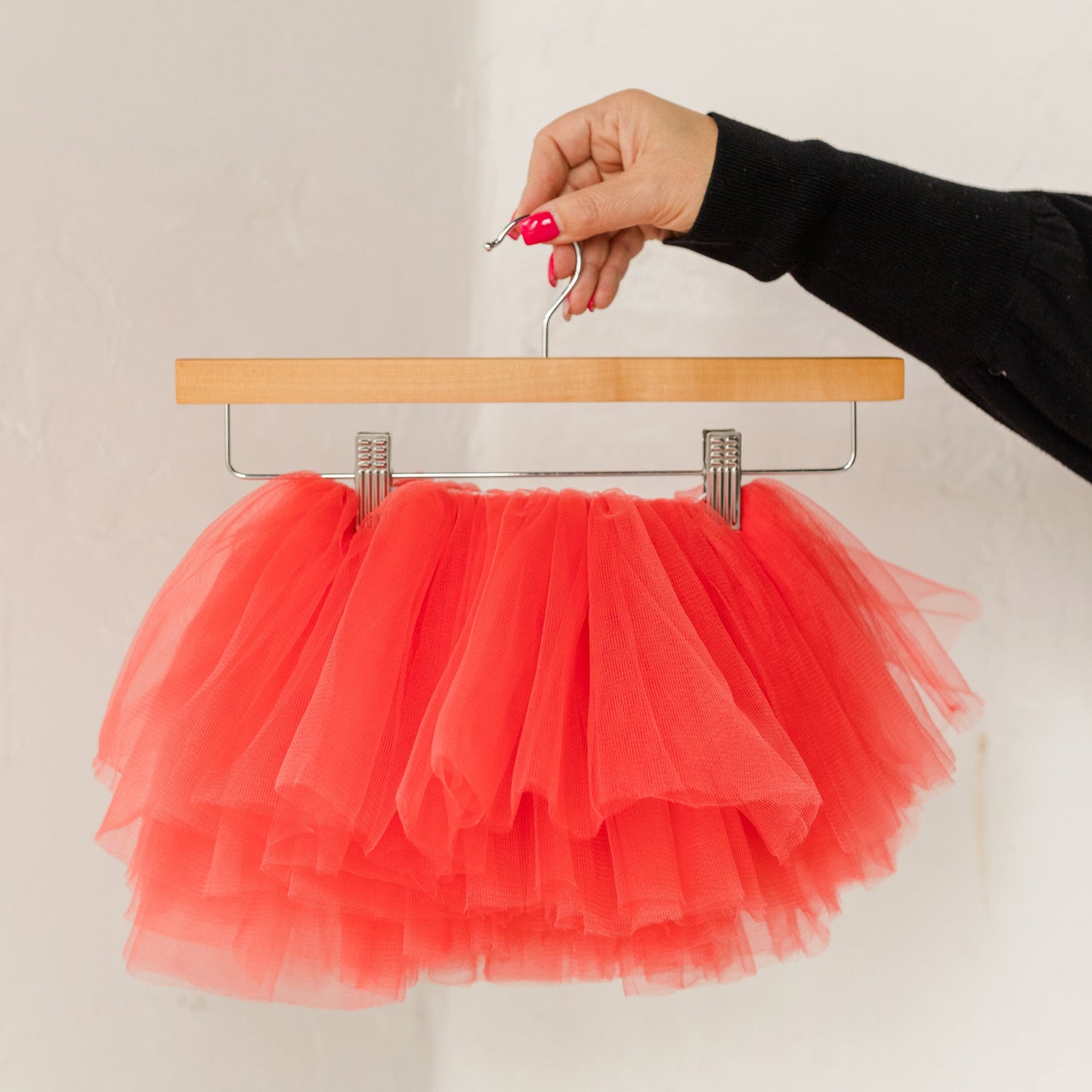 Full Layered Toddler and Young Girl Coral Tutu Skirt is a perfect addition to any littles one wardrobe. Our Coral color is the perfect sunset orange pink. Pair with your magical outfits or birthday celebration outfit.