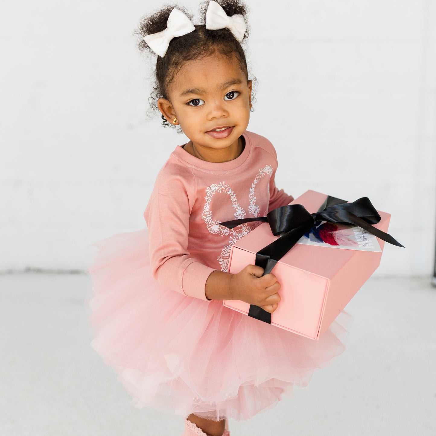 Our Dusty Mauve Organic cotton lightweight long sleeve sweatshirt with a floral bunny pairs perfect with our blush peach pink tutu. Wear together as a set or seperate for multiple options! This outfit is perfect for a spring day, Easter Sunday, or that special occasion you want your toddler or little girl to look her best!