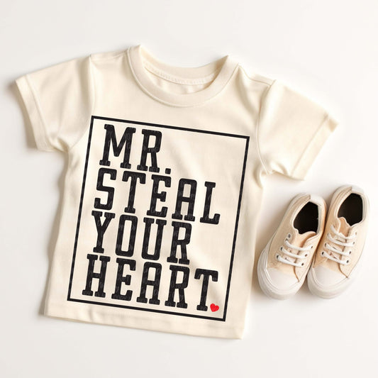 PRE ORDER Kids Valentine Shirt Mr Steal Your Heart