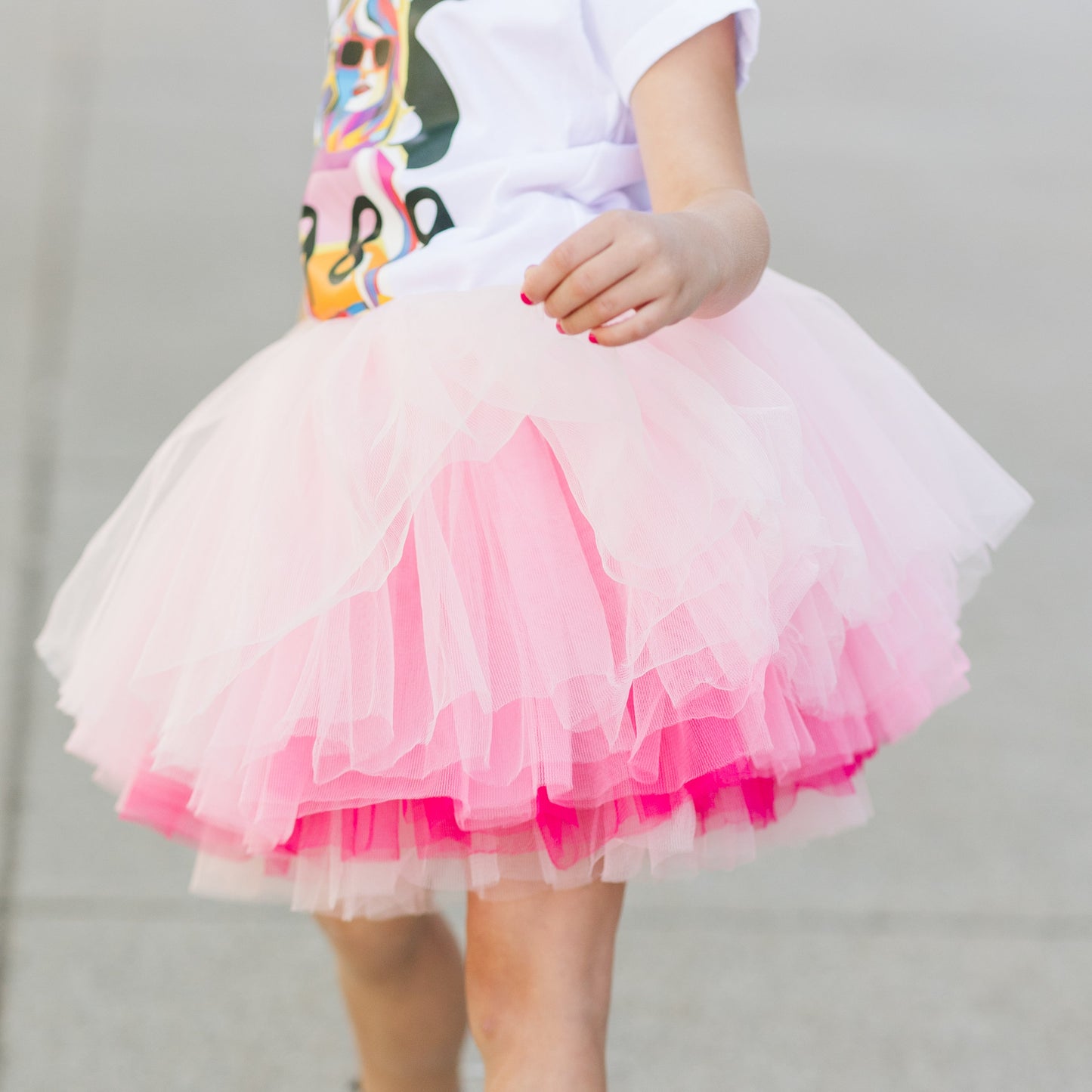 Poppin Pink Ombre Layered Tutu, Magical Pink Tutu