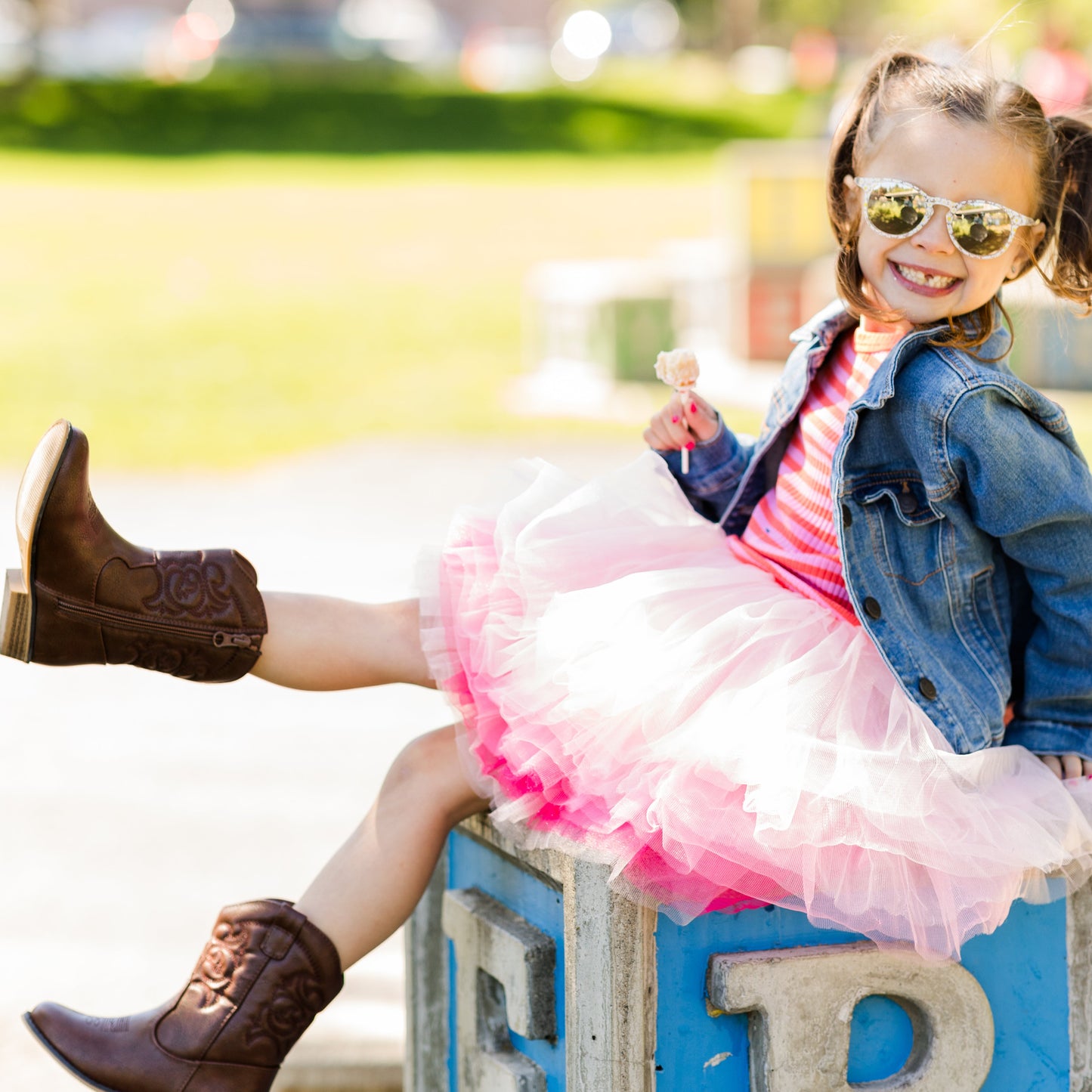 Poppin Pink Ombre Layered Tutu, Magical Pink Tutu
