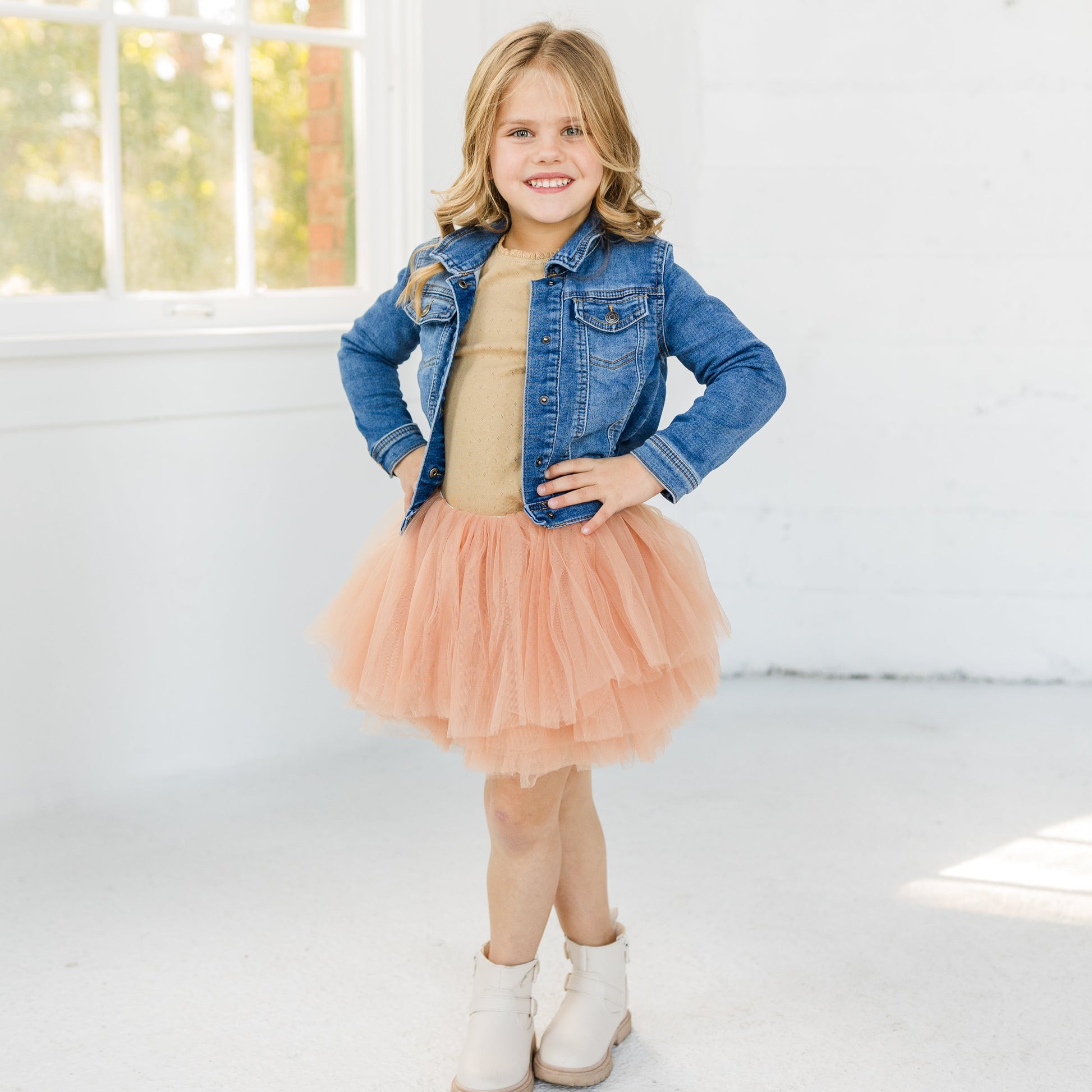 Caramel Brown tutu is the perfect shade of brown for a neutral tutu skirt! It will go with everything.