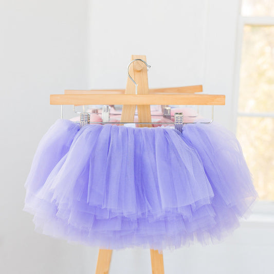 The perfect lavender tutu is right here! The rich hue of the light purple makes for a perfect addition to any little ones’ wardrobe. Perfect for birthdays, easter, or just because.