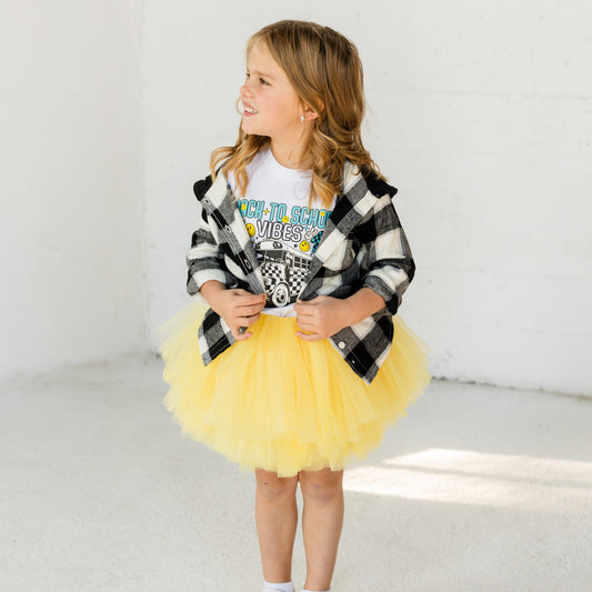 The perfect shade of yellow does exist! Our popular Yellow Tutu is perfect for your little one. The Yellow hue is a perfect sun yellow that is a perfect addition to any ones' wardrobe.