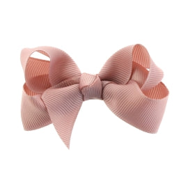 Girls Hair Bows Set of 2 | 2.75 Inch Alligator Clip Hair Accessories | Toddler, Baby, Kids Solid Color Bow Clips