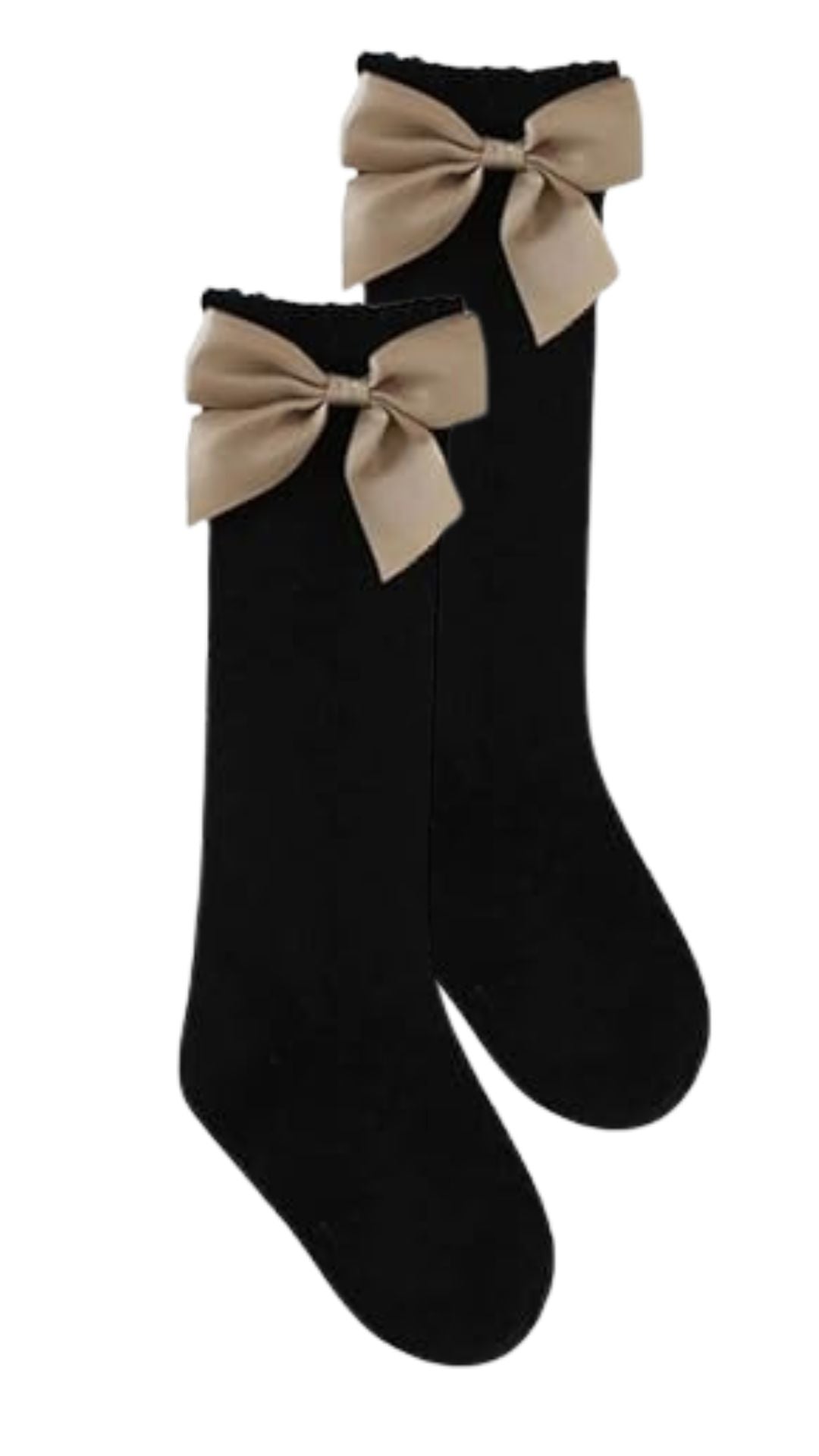 Toddler Knee High Boot Socks with Bow