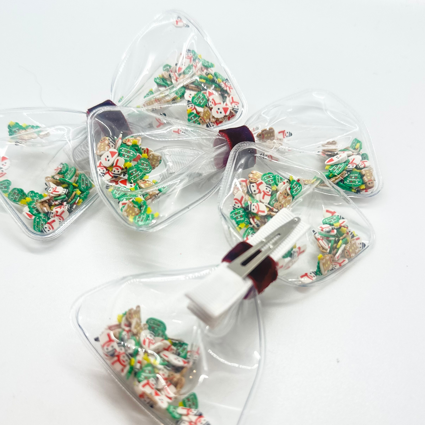 Christmas Shaker Hair Bow | Single Bow