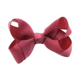 Girls Hair Bows Set of 2 | 2.75 Inch Alligator Clip Hair Accessories | Toddler, Baby, Kids Solid Color Bow Clips