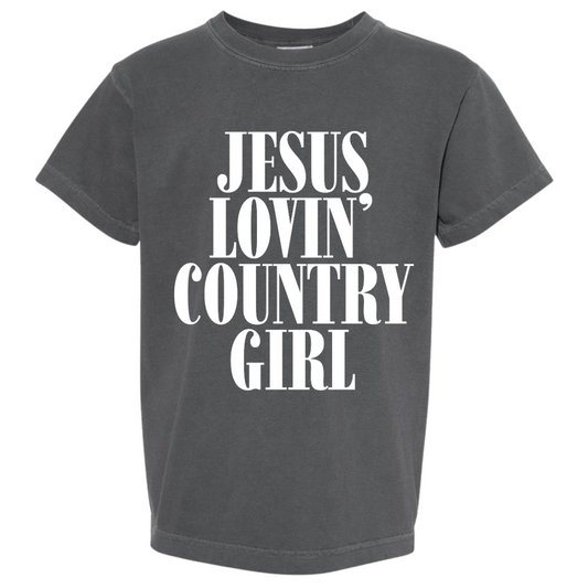 Jesus lovin' Country Girl Graphic Tshirt For Toddler, Youth, and Adult
