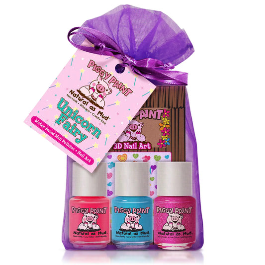 Unicorn Fairy Polish Set Non-Toxic Kids Nail Polish | Piggy Paint