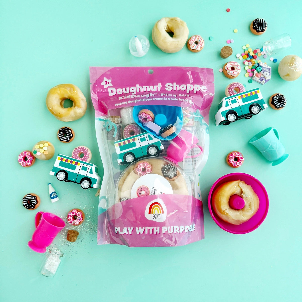 Doughnut Shoppe Kiddough Play Kit| Stocking Stuffer Holiday