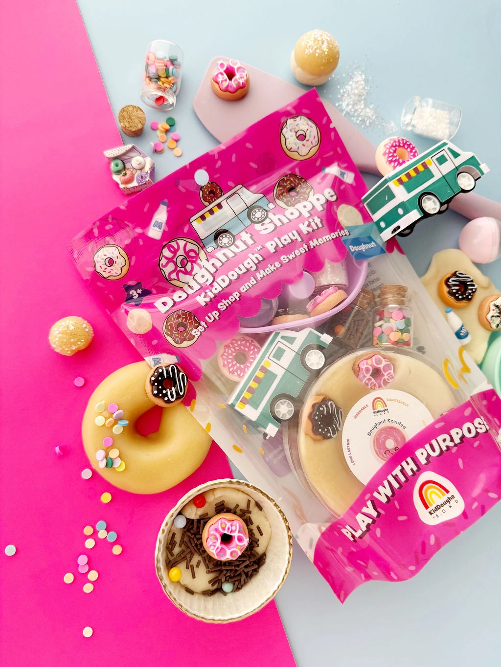 Doughnut Shoppe Kiddough Play Kit| Stocking Stuffer Holiday