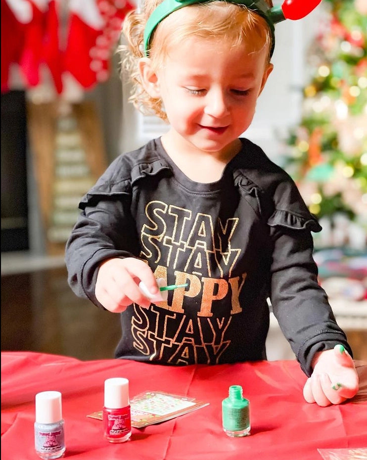 Christmas Cutie Nail Art Non-Toxic Kids Nail Polish | Nail Stickers