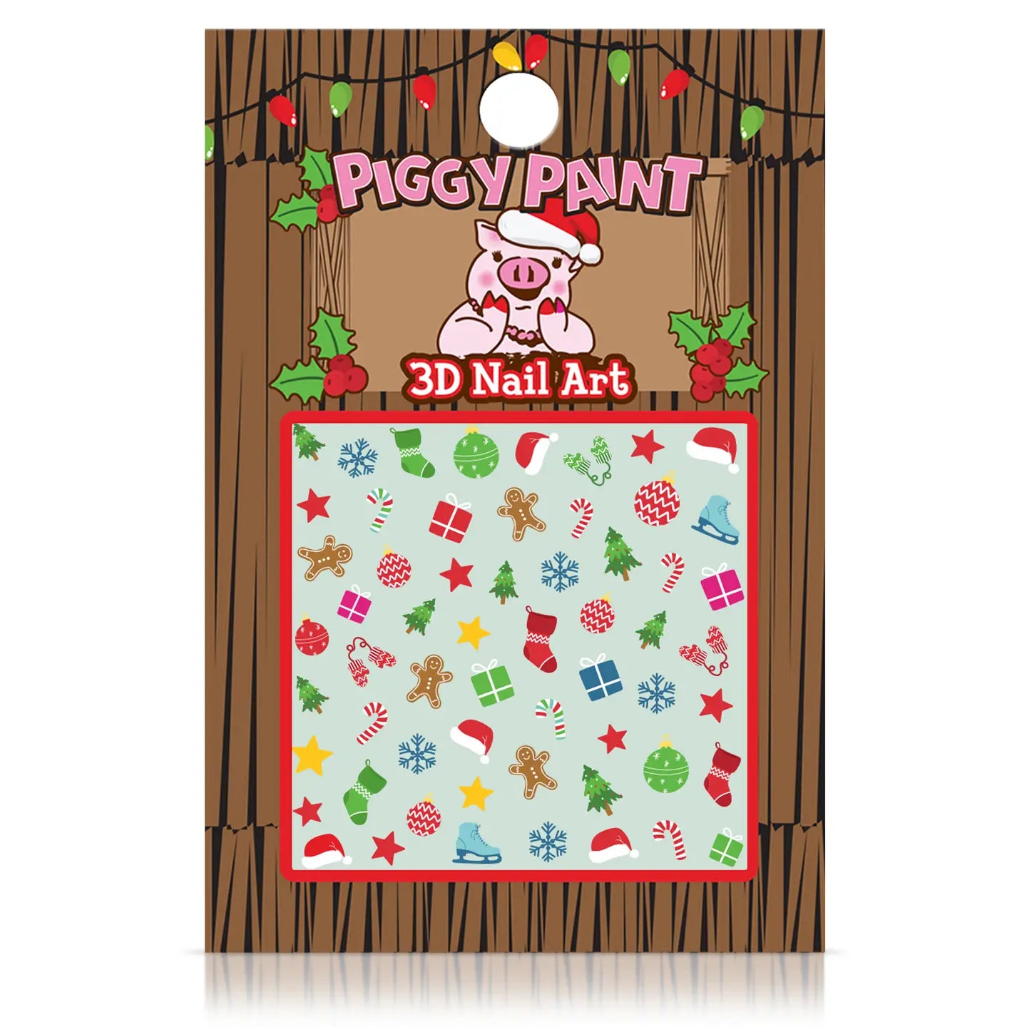 Christmas Cutie Nail Art Non-Toxic Kids Nail Polish | Nail Stickers