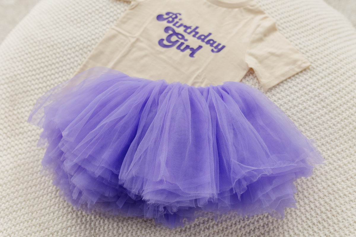 Lavender Light Purple Tulle Layered Tutu | Sizes 9M to 9youth