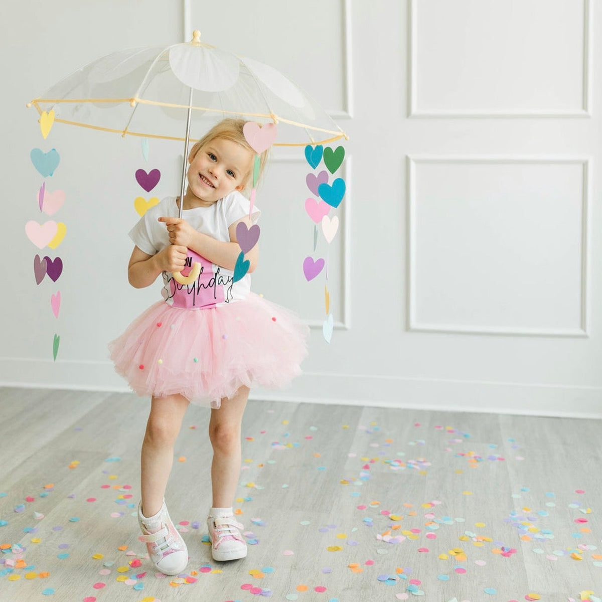 Pink Pom Pom Polka Dot Tutu | Custom Made Tutu ONLY