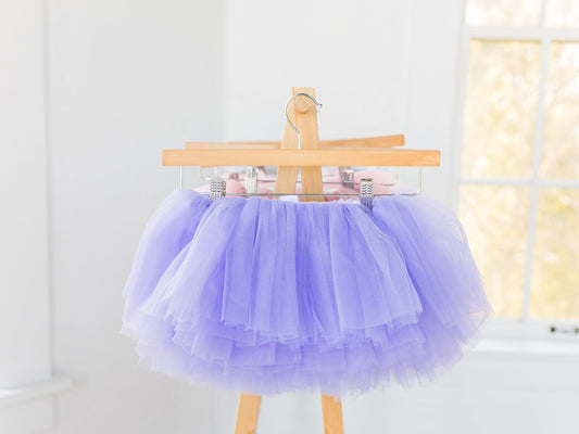 The perfect lavender tutu is right here! The rich hue of the light purple makes for a perfect addition to any little ones’ wardrobe. Perfect for birthdays, easter, or just because. 