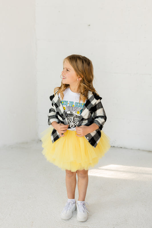 The perfect shade of yellow does exist! Our popular Yellow Tutu is perfect for your little one. The Yellow hue is a perfect sun yellow that is a perfect addition to any ones' wardrobe. 