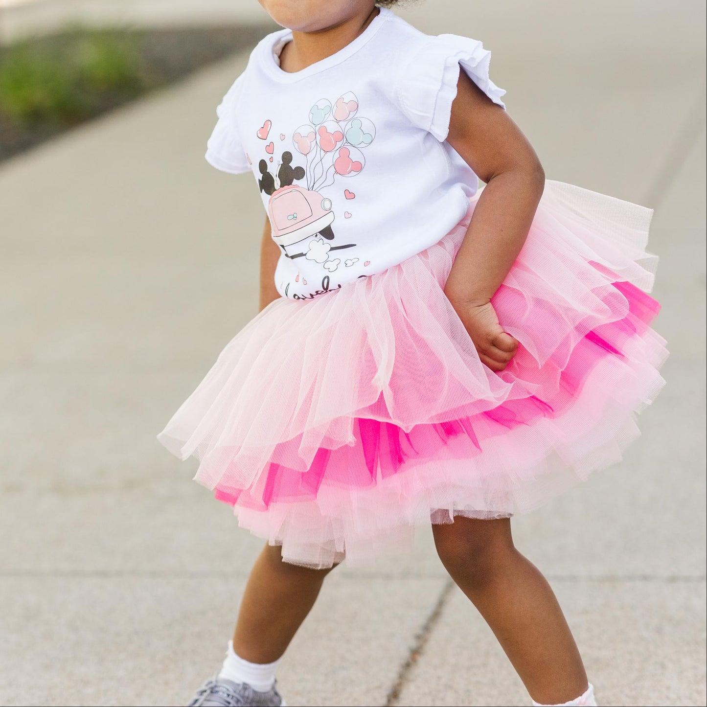 Personalized It's My Birthday Fitted Tshirt with Poppin Pink Tutu Outfit