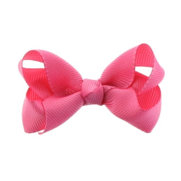 Girls Hair Bows Set of 2 | 2.75 Inch Alligator Clip Hair Accessories | Toddler, Baby, Kids Solid Color Bow Clips