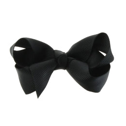 Girls Hair Bows Set of 2 | 2.75 Inch Alligator Clip Hair Accessories | Toddler, Baby, Kids Solid Color Bow Clips