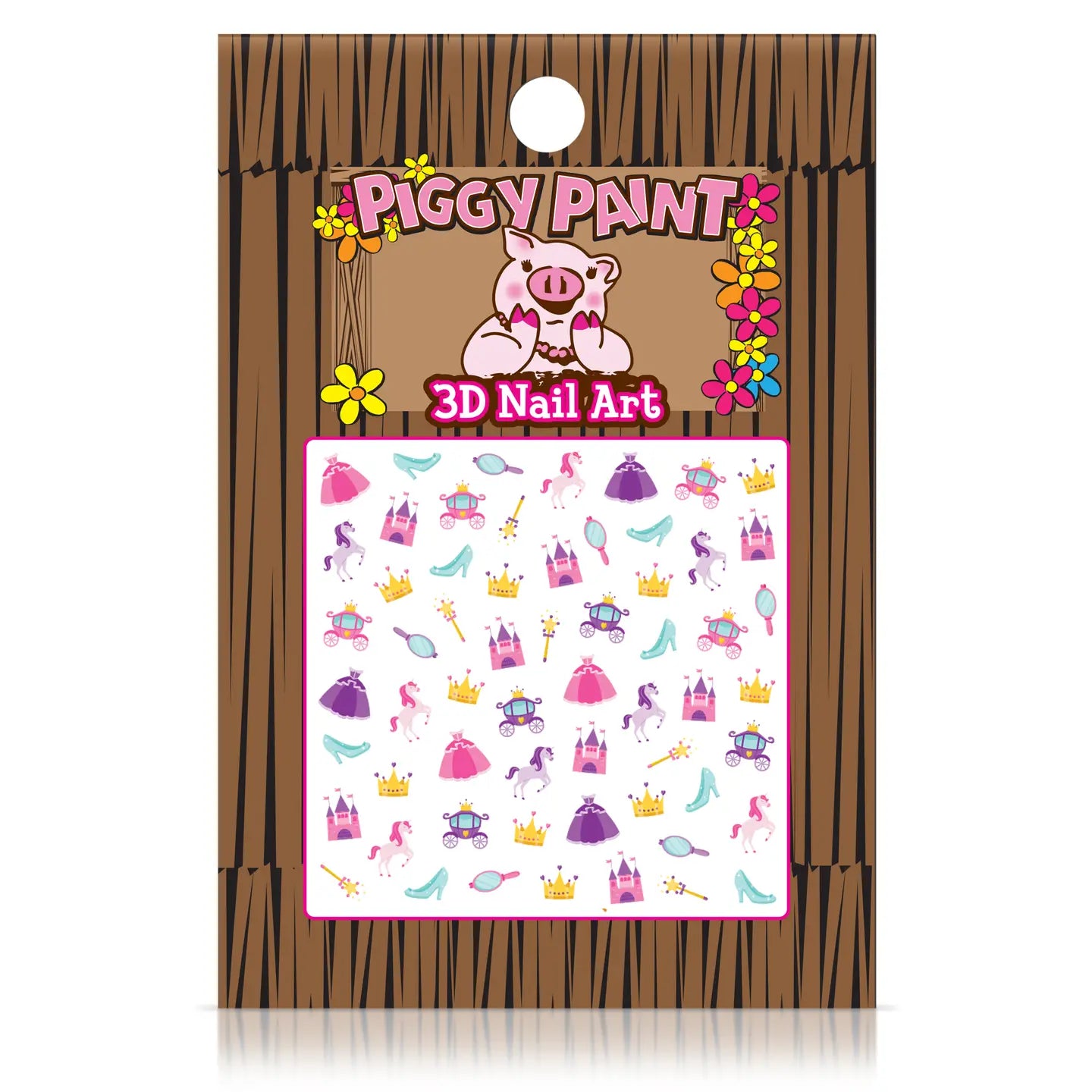 Princess Nail Art Piggy Paint Non-Toxic Nail Polish | Piggy Paint Nail Stickers