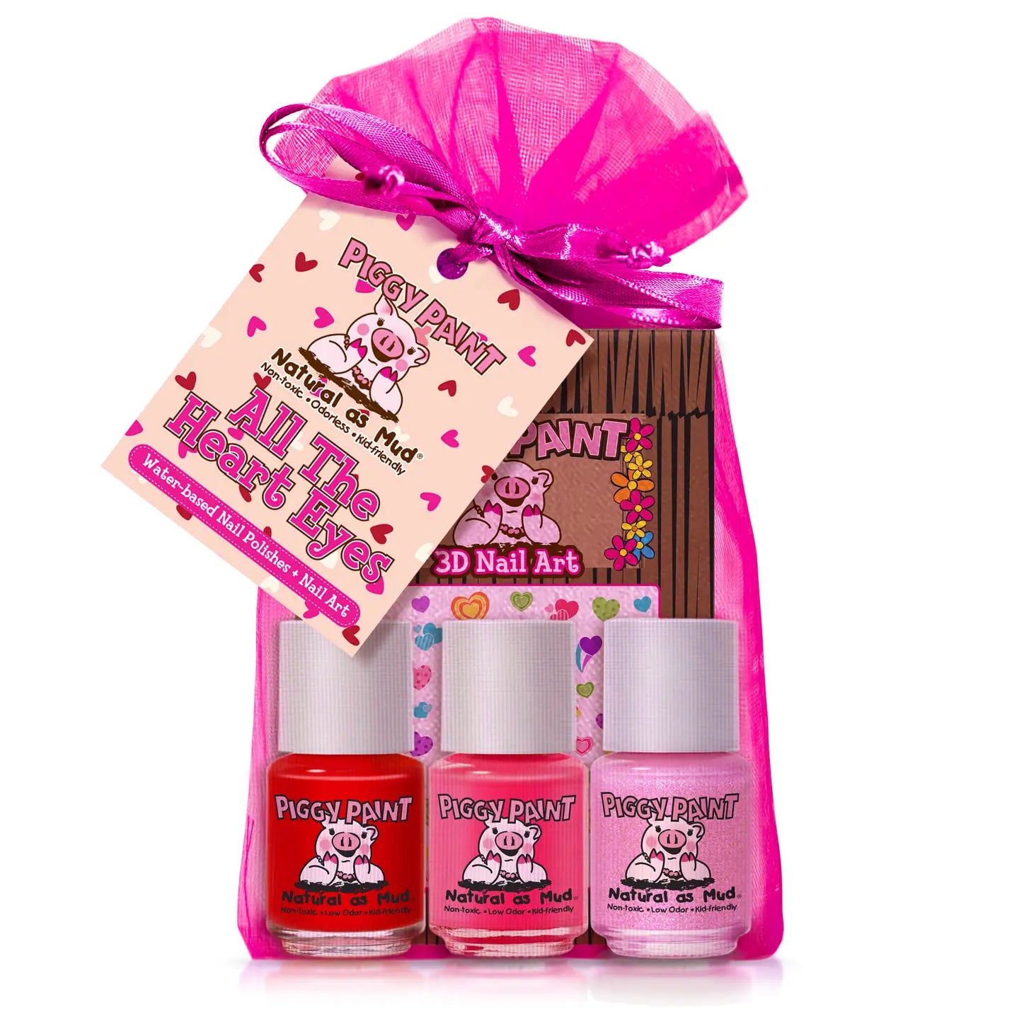All the Heart Eyes Polish Set Non-Toxic Kids Nail Polish | Piggy Paint Nail Polish