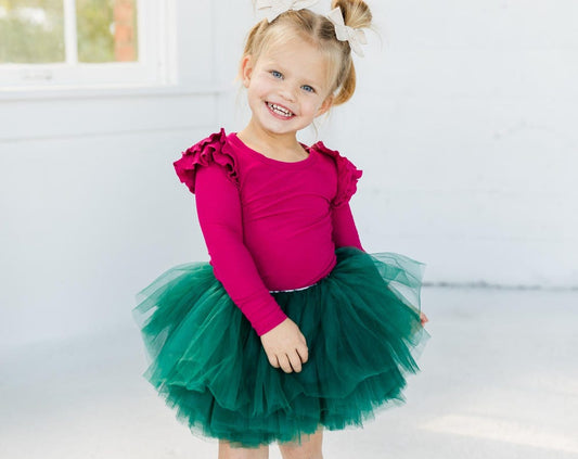 Hunter Green Tutu Skirt, Christmas Holiday Green Tutu